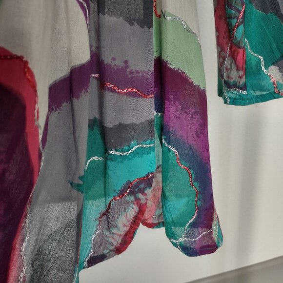 Bhag's Boho multicolor cotton tunic - Picture 6 of 6